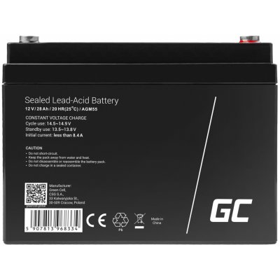 Green Cell 12V 28Ah AGM55 – Hledejceny.cz