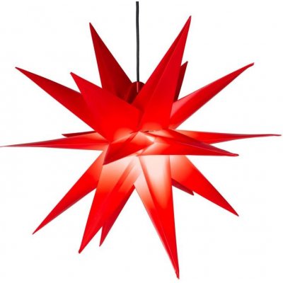 Nexos Vánoční dekorace hvězda s časovačem 1 LED 55 cm červená – Hledejceny.cz