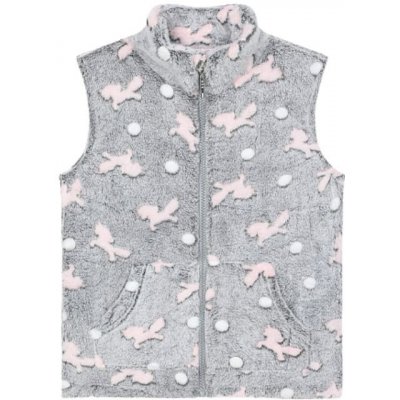 Kugo dívčí fleesová vesta šedá KV2330 – Sleviste.cz