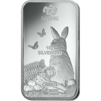 PAMP Stříbrný slitek -Rok králíka10 g – Zboží Dáma