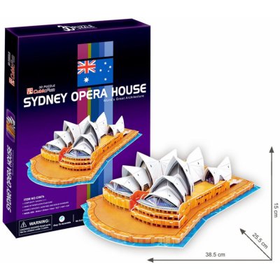 CubicFun 3D puzzle Opera v Sydney 58 ks – Zboží Mobilmania