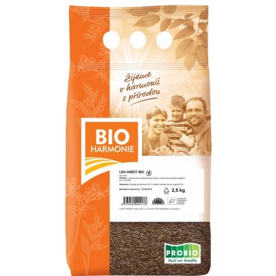 Bioharmonie Len hnědý Bio 2,5 kg – Zboží Dáma