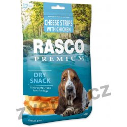 Rasco Premium proužky sýru obalené kuřecím masem 80 g