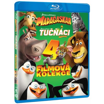Madagaskar 1-3 + Tučňáci z Madagaskaru kolekce (4 BD – Zboží Dáma