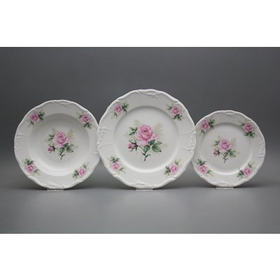 Bohemia Porcelán 1987 Talířová souprava Marie Louise Claremont GBB 18 dílná – Zboží Dáma