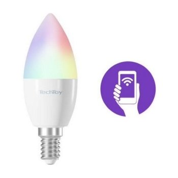 TechToy Chytrá žárovka 6W E14 RGB ZigBee 3ks TSL-LIG-E14ZB-3PC