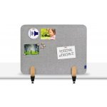 Legamaster Nástěnková stolní dělící přepážka 60 x 80 cm se svorkou, šedá – Zboží Dáma