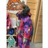 Dětský kabát Huppa Vivian Dívčí zimní kabát parka lilac pattern