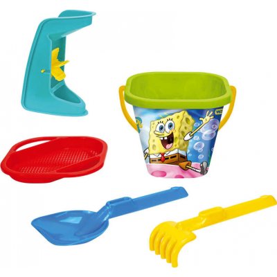 Wader Sada na písek 5ks Sponge Bob plast 3 druhy 20x26x20cm 12m+ – Zbozi.Blesk.cz