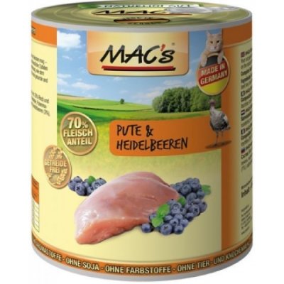 Mac's Cat masová krůtí s borůvkami 0,8 kg – Zbozi.Blesk.cz