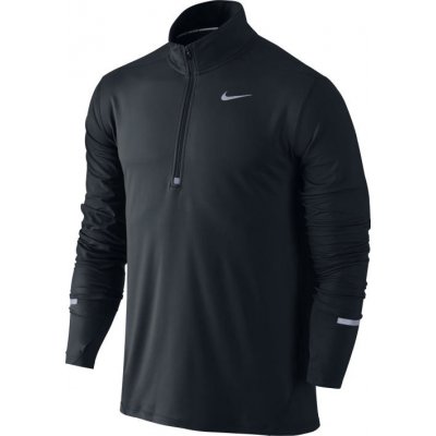 Nike triko bežecké Element Zip černá 2019 – Zboží Mobilmania