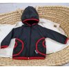 Dětská sportovní bunda Softshellová bunda Yháček zimní černá/červená