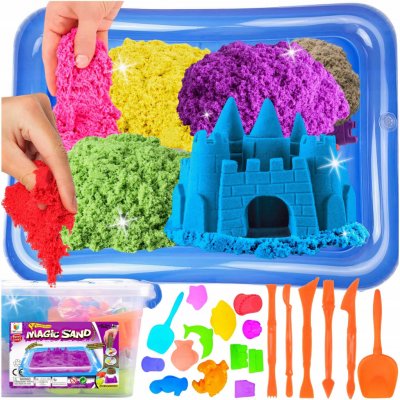 Kinetic Sand Kinetický písek 3 kg sada s bazénkem a formičkami – Zboží Mobilmania