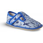 Beda barefoot bačkory šedá letadla BF 060010 W – Zboží Dáma