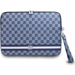 DKNY PU Leather Checkered Pattern and Stripe Obal na Notebook 13/14" Blue, DKCS14PVSHLB – Zboží Živě
