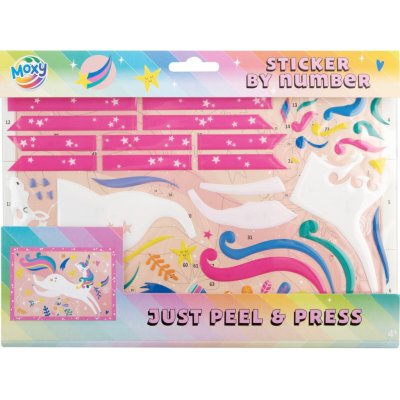 Grafix Nalepovací obrázek podle čísel- jednorožec – Hledejceny.cz