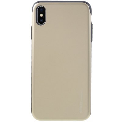Pouzdro Mercury Sky slide Apple iPhone Xs Max - prostor platební karty - plastové / gumové - černé / zlaté
