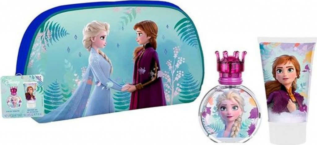 EP Line Disney Frozen EDT 50 ml + sprchový gel 100 ml + kosmetická taštička dárková sada