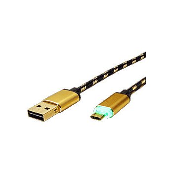 Roline 11.02.8319 USB 2.0, USB A(M) - oboustranný microUSB B(M), 1m