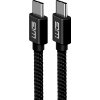 usb kabel Winner WINTYPCTYPC1M USB-C/USB-C, 1m, černý