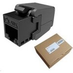 25286711 MULTIPACK 24 ks - samořezný keystone Solarix CAT5E UTP RJ45 černý SXKJ-5E-UTP-BK- – Zboží Živě