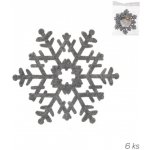 Orion Podtácek polyester Vločka 13,5cm 6 ks – Zboží Dáma