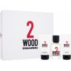 Kosmetická sada Dsquared2 2 Wood EDT 50 ml + sprchový gel 50 ml + tělový gel 50 ml