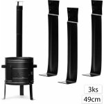 Perfect Home 15027 Náhradní vysoké nohy ke kotlině 49 cm, 3 ks, černá – Sleviste.cz