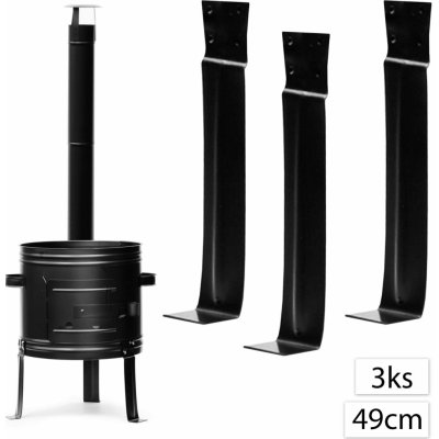 Perfect Home 15027 Náhradní vysoké nohy ke kotlině 49 cm, 3 ks, černá – Sleviste.cz