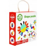 Montessori WOOPIE GREEN Dřevěné puzzle 40 rekonstrukčních vzorů 55 ks certifikát FSC – Sleviste.cz