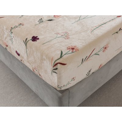 Xpose Mikroplyš prostěradlo DIVOKÉ MÁKY Exclusive 120x200 – Zboží Dáma