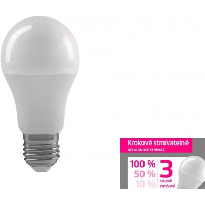Emos LED žárovka A60 11,5W E27 teplá bílá, stmívatelná – Sleviste.cz