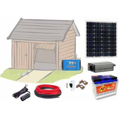 SVP solar 12V DC / 230V AC fotovoltaický ostrovní systém 60Wp 60Ah – Zboží Dáma