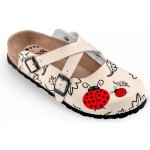 FORcare obuv zdravotní 101054 béžová potisk berušky – Zboží Mobilmania