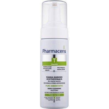Pharmaceris T-Zone Oily Skin Puri-Sebostatic čistící pěna pro pleť vysušenou a podrážděnou léčbou akné (Restores Hydro-Balance of the Skin) 150 ml