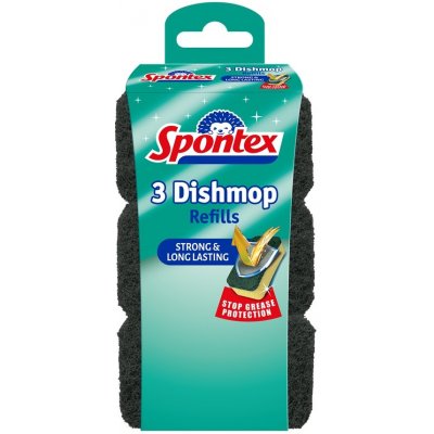Spontex Dishmop Non Scratch jemná houbička náhrada, 3 ks – Zboží Dáma