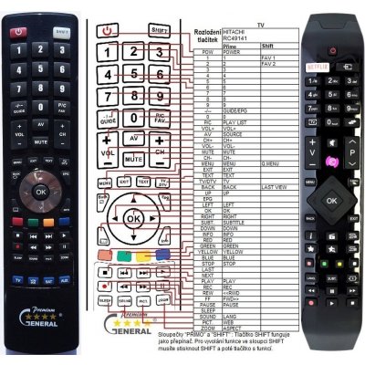 Dálkový ovladač General Hitachi RC49141 – Hledejceny.cz