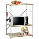 vidaXL Skříňka na mikrovlnku bílá a dub 60 x 39,6 x 79,5 cm kompozit - 11461.288237 – Sleviste.cz