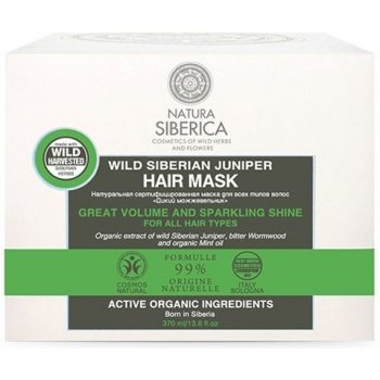 Natura Siberica maska pro všechny typy vlasů Divoký jalovec 120 ml