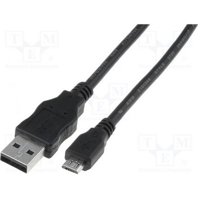 Digitus AK-300110-030-S USB 2.0, USB A vidlice,USB B micro vidlice, niklovaný, 3m – Zboží Mobilmania