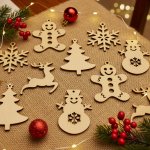 Ahome CZ Krásné dřevěné vánoční ozdoby 10 ks – Sleviste.cz