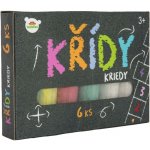 Teddies Křídy barevné chodníkové 6ks – Sleviste.cz
