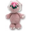 Plyšák Vali Crochet Háčkovaný Strawberry Dino