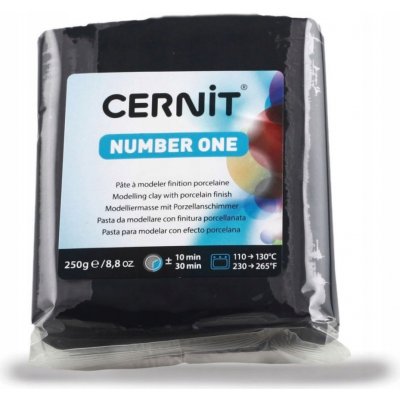 CERNIT Modelovací hmota NUMBER ONE černá 250 g – Sleviste.cz