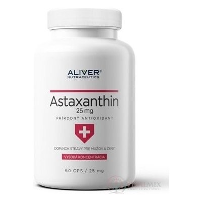 ALIVER Asthaxanthin 25mg 60 kapslí