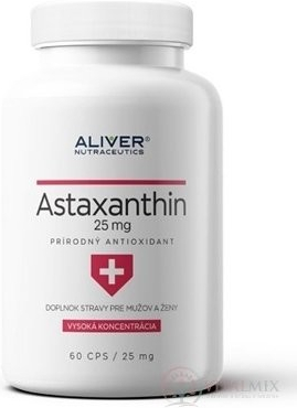 ALIVER Asthaxanthin 25mg 60 kapslí