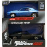 Jada Rychle a zběsile Twin Pack Chevrolet Camaro 1969 a Dodge Charge Wide Body 1968 Wave 2/1 1:32 – Zboží Dáma