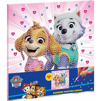 Grafix diamantový obrázek na plátně 30 x 30 cm - Tlapková patrola – Hledejceny.cz