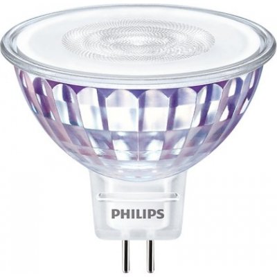 Philips LED žárovka GU5,3 MR16 5,5W 35W teplá bílá 3000K stmívatelná, reflektor 12V 60°