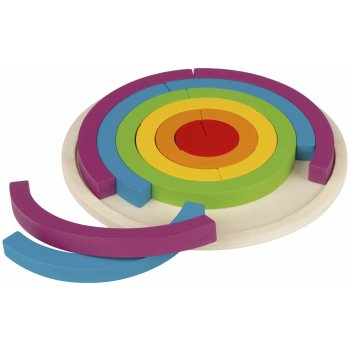 Montessori Playtive duhové puzzle FSC (duhový kruh)
